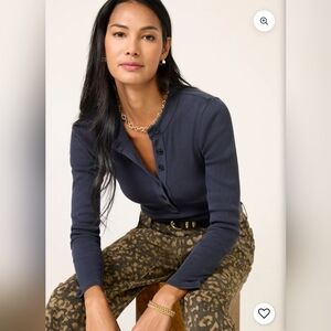 Citizens Of Humanity Varra Henley In Mineral Navy